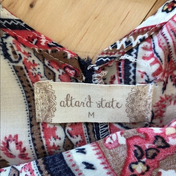 Altar’d State Boho crisscross back mini dress - Picture 5 of 6